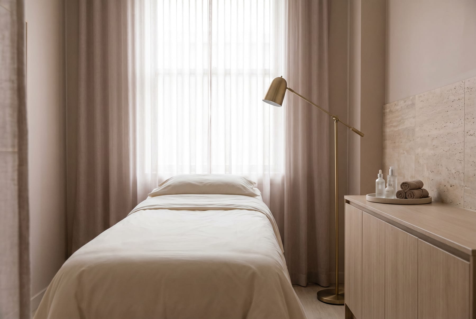 Treatment room at Olivia Ann Aesthetics